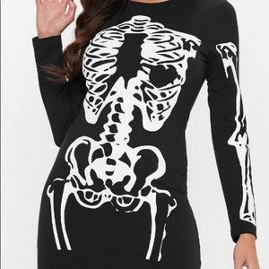 COPY - MISSGUIDED skeleton dress